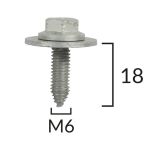Schraube ROMIX ROM C60578, 2 Stück
