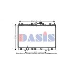 Radiateur moteur AKS DASIS 140075N