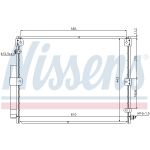 Lauhdutin, ilmastointilaite NISSENS 940375