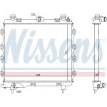 Radiador, refrigeración del motor NISSENS 61024