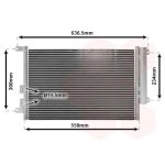 Condensator, airconditioning VAN WEZEL 01005082