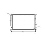 Radiador de motor AVA COOLING AIA2124