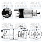 Interruptor solenoide, motor de arranque MEAT & DORIA 46135
