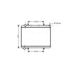 Radiateur moteur AVA COOLING PE2259