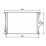 Motorradiateur  AVA COOLING RTA2477