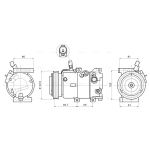 Klimakompressor AVA COOLING KAAK346