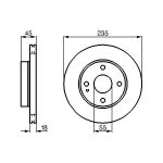 Bremsscheibe BOSCH 0 986 478 241