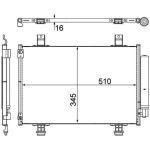 Condensator, airconditioning MAHLE AC 456 000P