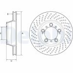 Bromsskiva DELPHI BG9225C