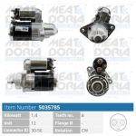 Startmotor / Starter MEAT & DORIA 5035785