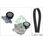 Juego de correas trapeciales poli V INA 529 0581 10