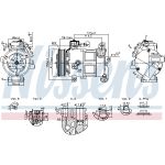 Airco-compressor NISSENS 890596