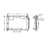 Condensator, airconditioning AVA COOLING DNM369