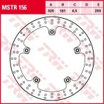 Disque de frein TRW MSTR156, 1 Pièce