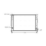 Radiador de motor AVA COOLING AIA2110
