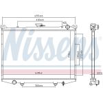 Radiador, refrigeración del motor NISSENS 62988