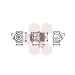 Compressor, ar condicionado VAN WEZEL 1700K330