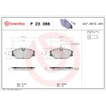 Bromsbeläggssats, skivbroms BREMBO P 23 066