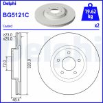 Bromsskiva DELPHI BG5121C