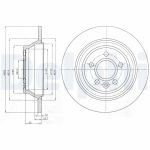Bremsscheibe DELPHI BG4238C