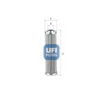 Filtro, sistema hidráulico de trabalho UFI 85.225.00