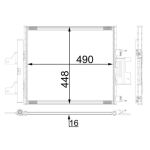 Kondensator, Klimaanlage MAHLE AC 26 000P