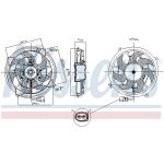 Ventilador, refrigeración de motor NISSENS 85909