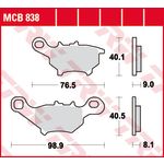 Set di pastiglie freno TRW MCB838