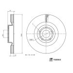 Disque de frein FEBI BILSTEIN 184664, 1 pièce