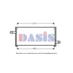 Condensator, airconditioning AKS DASIS 352007N