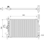 Motorradiateur VALEO VAL701856