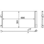Condensator, airconditioning MAHLE AC 486 000P