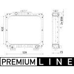 Kühler, Motorkühlung BEHR *** PREMIUM LINE *** MAHLE CR 2293 000P