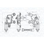 Nettoyage du pare-brise - Moteur d'essuie-glace MAGNETI MARELLI 064073100010