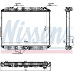 Kühler, Motorkühlung NISSENS 6270030