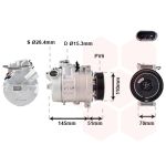 Airco-compressor VAN WEZEL 0600K384