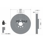 Disco de freno TEXTAR 92115003 frente, ventilado, 1 pieza