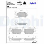 Bromsbeläggssats DELPHI LP3550, fram