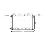 Motorradiateur  AVA COOLING DN2249