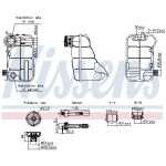 Vase d'expansion (liquide de refroidissement) NISSENS 996344