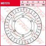 Remschijf TRW MST215, 1 Stuk