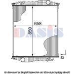 Arrefecedor do motor AKS DASIS 460003N