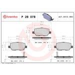 Levyjarrun jarrupalasarja BREMBO P 28 078