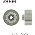 Styrrulle, flerspårsrem SKF VKM 34102