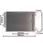 Condenseur (climatisation) VAN WEZEL 52015702