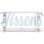 Radiador, refrigeración de motor NISSENS 616591