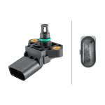 Sensore, pressione collettore di aspirazione HELLA 6PP 358 152-261