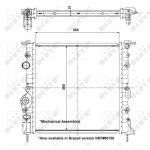 Radiator, motorkoeling NRF 58196