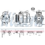 Airconditioning compressor NISSENS 890329