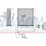 Evaporatore, impianto di climatizzazione NISSENS NIS 92384